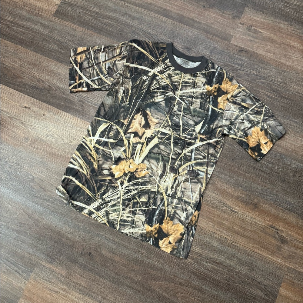 VTG Style Y2K Redhead Advantage Max 4 HD Camo‎ T Shirt Blades Duck Hunting